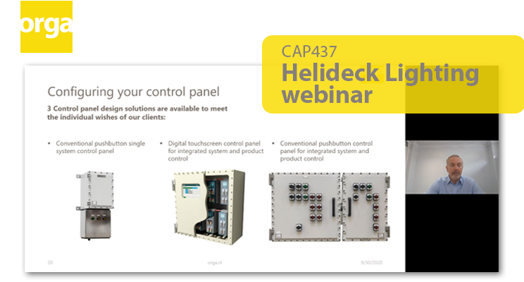Configuring your control panel | Helideck Lighting webinar | Orga